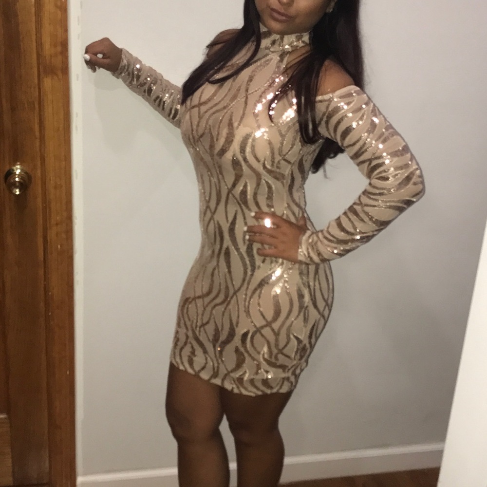 Beautiful One of a Kind Custom Gold Dress